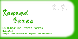 konrad veres business card